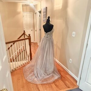 Elegant Beaded Evening Gown